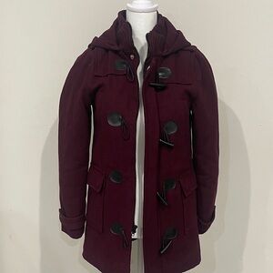Children's Maroon Toggle Pea Coat